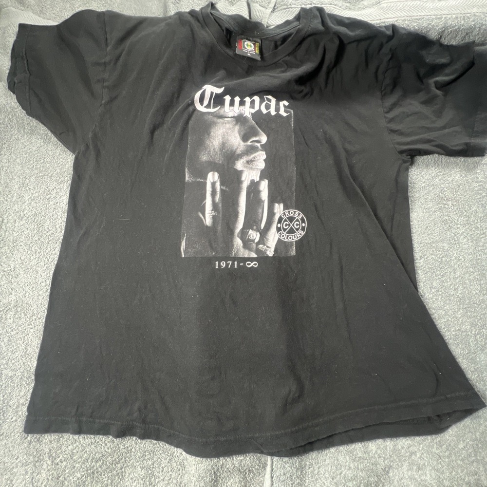 Tupac Shakur Collab With Cross‎ Colours Collage T-Shirt Size XL